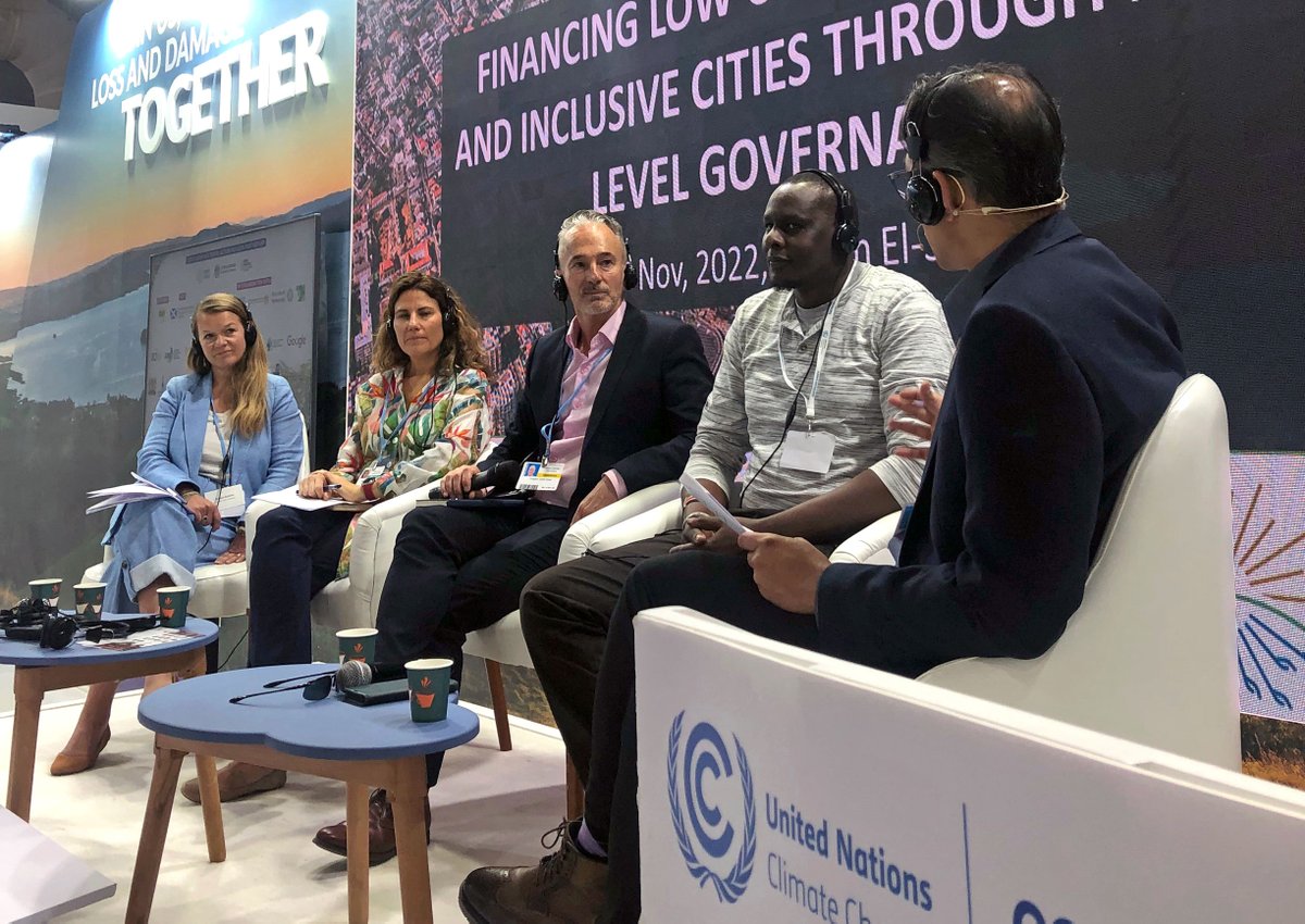 From blended #finance #cities session at #COP27 Multi-Level Action Pavilion: “To do blended finance you need a lot of capacity at the local level,” <a href="/AniDasguptaWRI/">Ani Dasgupta</a>. But “not one single structure applies to every city” <a href="/Hilengm/">Dr. Hilen Meirovich</a>. <a href="/bbuchner13/">Barbara Buchner</a>: “Innovation is essential.”