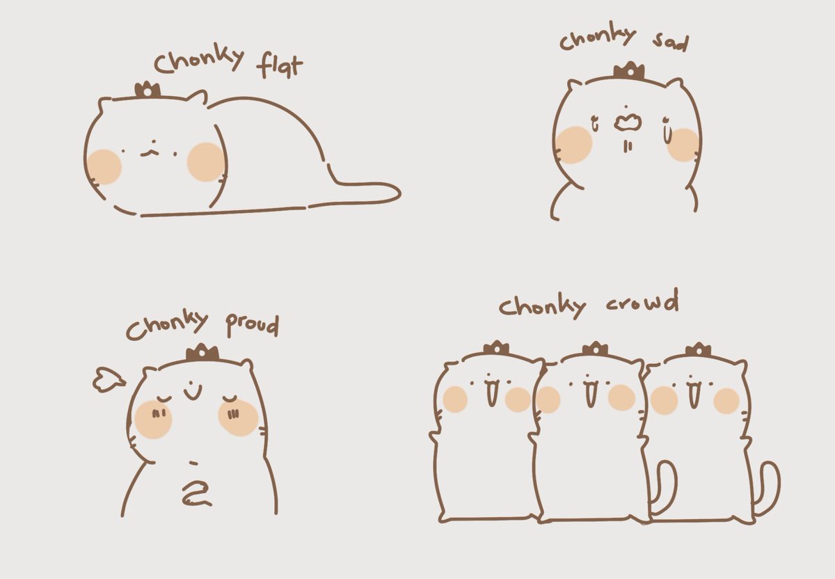 Sorry for my inactivity, i kinda crashed after the last con 💦 i offer you chonkies 