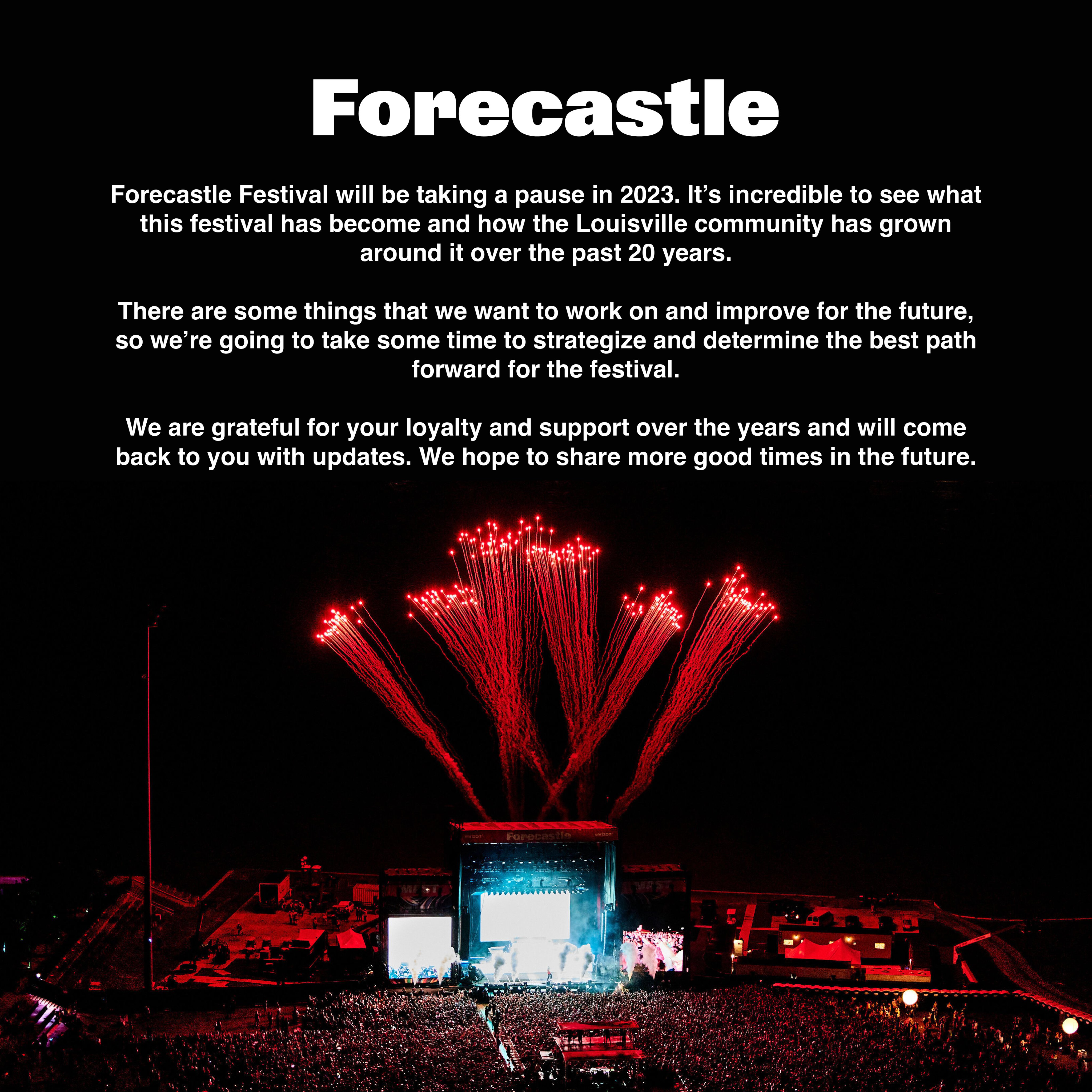 Forecastle Festival forecastle X