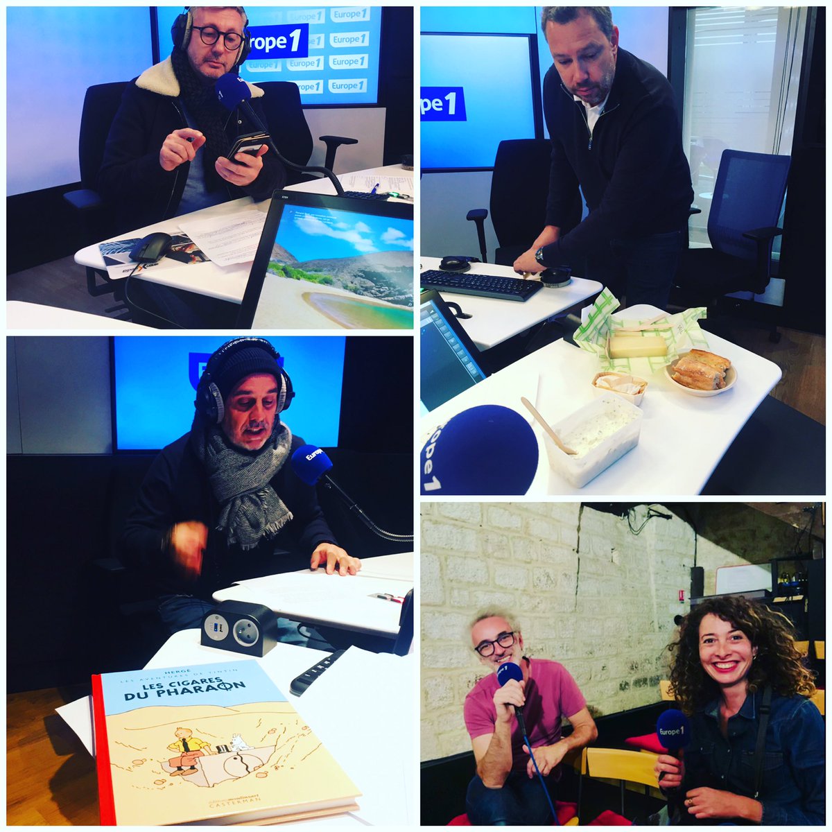 Une partie de l’équipe se prépare @BordetChristop4 <a href="/fonzybanana/">S B</a> <a href="/NBencheman/">Naïma Bencheman</a> <a href="/OlivierPoels/">Olivier Poels</a> et même <a href="/DelermEtMoi/">Vincent Delerm et moi</a> ! À demain 6h sur <a href="/europe1presse/">Europe 1 Service Presse</a> <a href="/Europe1/">Europe 1</a>