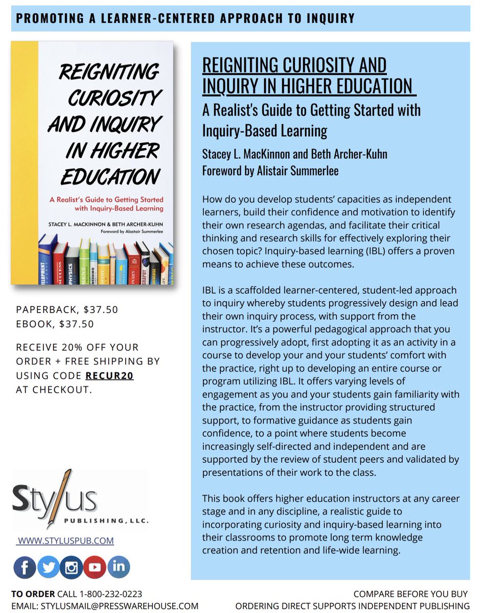 Pass the word: It’s official! Our book is available for purchase from Stylus Publishing! Get your copy today using the 20% off discount code on the flyer below: