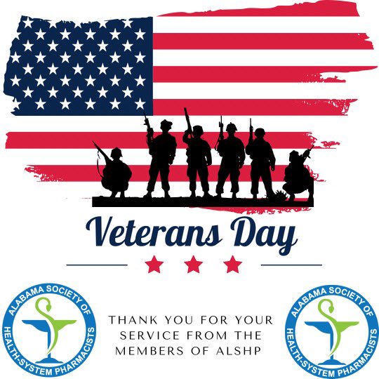 ALSHP_RX's tweet photo. Happy Veterans Day to all those who have served!! #VeteransDay https://t.co/tnJRsEr8Fy