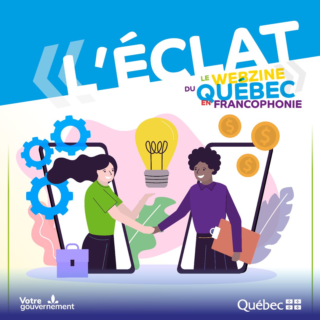 #VendrediFranco | Nous sommes fébriles de vous dévoiler ce 5e et dernier numéro de l'année du webzine du Québec en Francophonie, qui met en lumière les initiatives du Québec en matière d’#économie et de #numérique. 🤩 mrif.info/eclat-no5