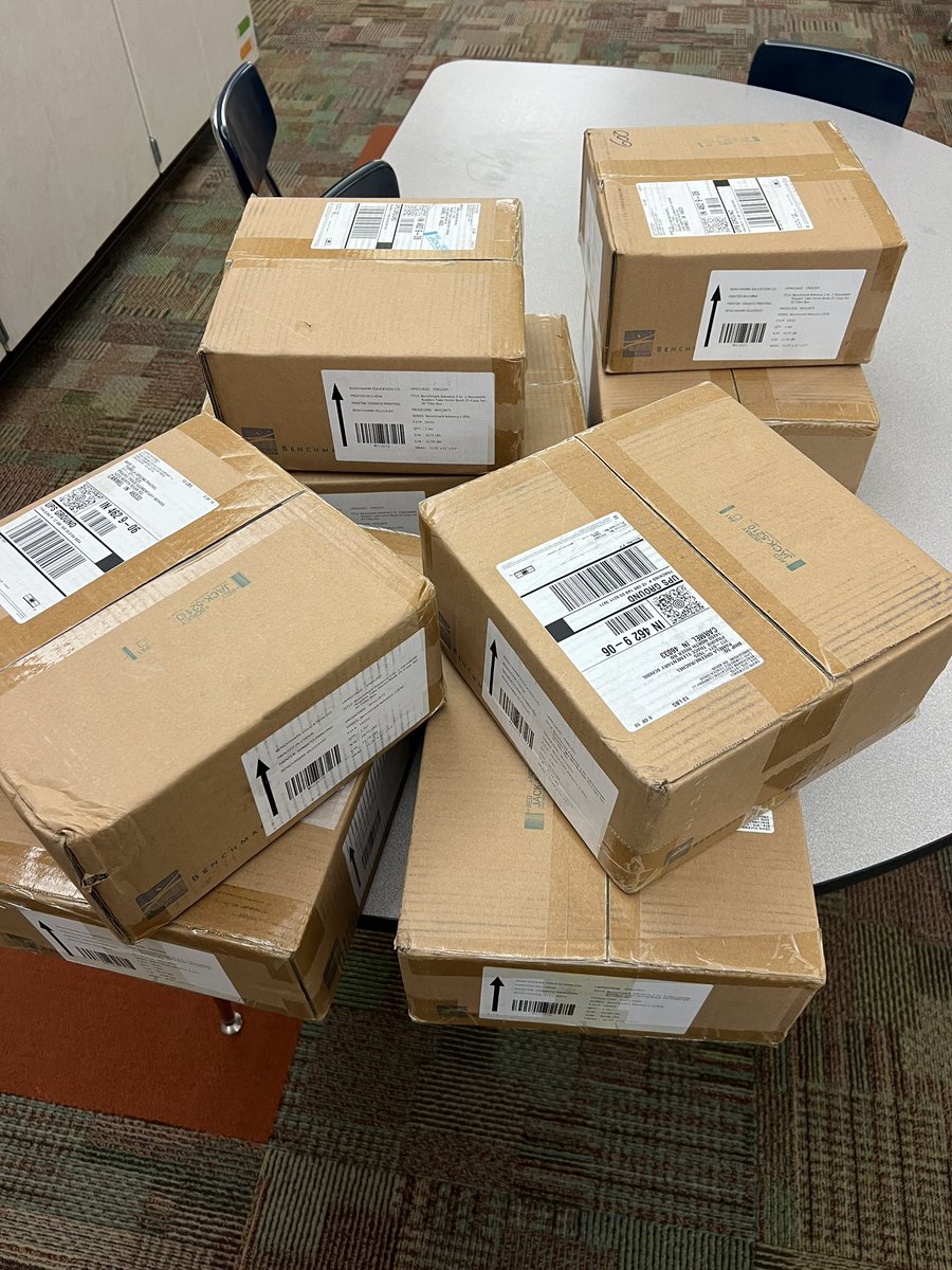 Big day here in 1st grade!! Decodable books from our <a href="/CarmelEdFdn/">Carmel Education Foundation</a> grant started arriving today!! Can’t wait to unpack these and start sending them home with students so they can show off all their decoding skills at home! ❤️📚📦