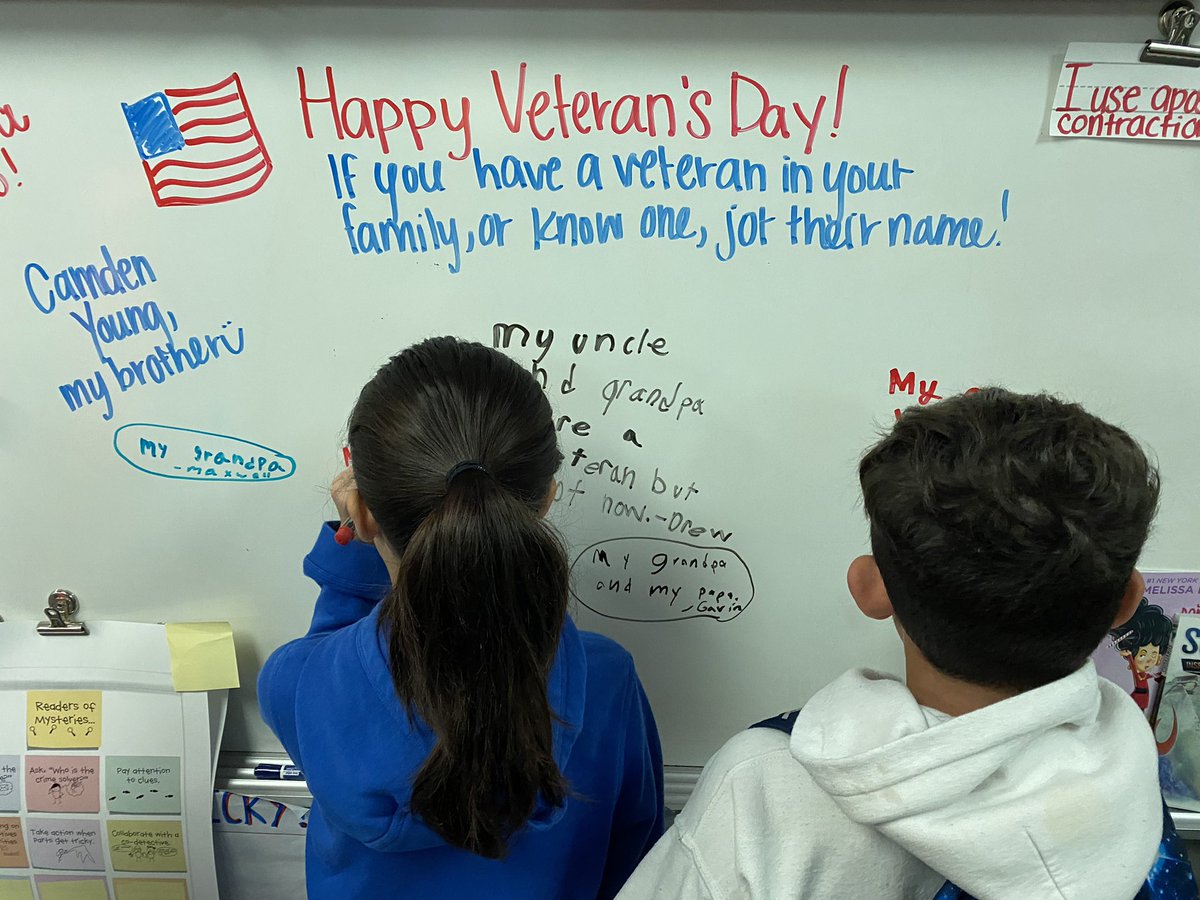 Thankful EVERY DAY for our service men and women ❤️❤️ <a href="/FisherElem/">Fisher Elementary</a>