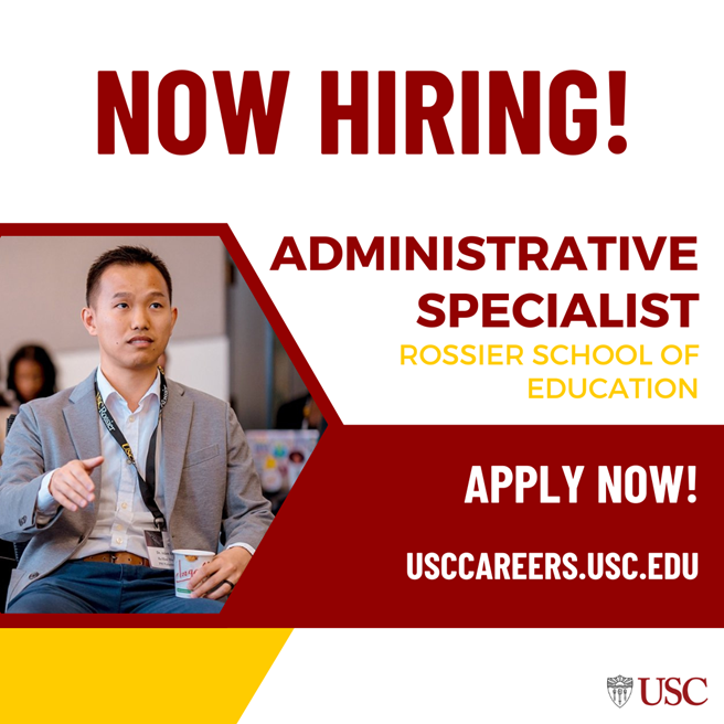 usccenteredge's tweet photo. We're looking for a motivated admin. professional who gets energized by providing support in key admin. functions, working with a small, but dedicated team &amp; who loves to problem-solve &amp; interact with people through kind &amp; solid customer service. Job post is in our Linktree! #USC https://t.co/rkgtOwIcGp