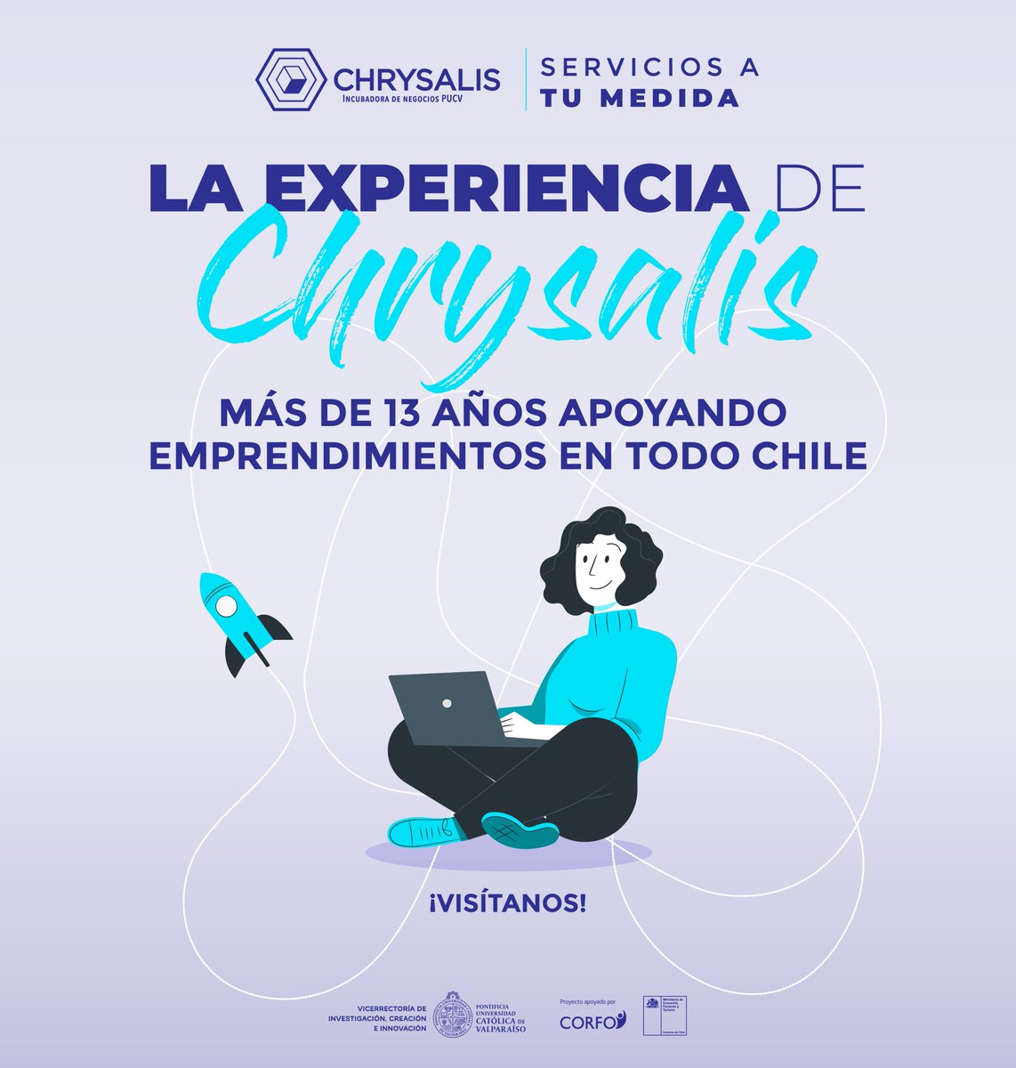 📈 Quieres saber qué hacemos en la Incubadora de Negocios Chrysalis❓

Si deseas información, escríbenos a nuestro #Whatsapp api.whatsapp.com/send?phone=569… , en donde te responderemos directamente 💪.

#ChrysalisPUCV #VINCIPUCV #ProgramasdeIncubacion #Emprendimientos #Startups