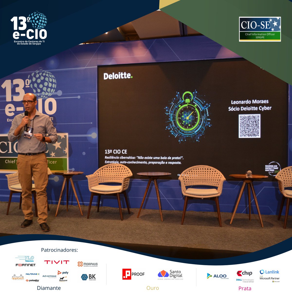 ciosergipe's tweet photo. Palestra  Resiliência Cibernética: ‘’Não existe uma bala de prata!’’. Estratégia, conhecimento, preparação e resposta,  por Leonardo Moraes, Sócio – Deloitte Cyber e Líder de Consultoria em Cibersegurança da Região NO/NE.
#VemComAgente
#13eCIO
#VamosJuntos https://t.co/wVN7RJRFiP