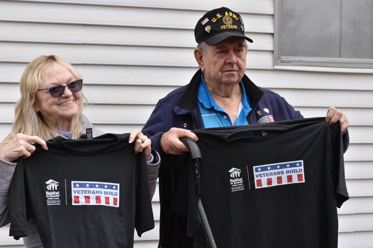 HabitatWake's tweet photo. This week we launched our first-ever Veterans Build in partnership with longtime partner 
@MetLife ! 
It is an honor to undertake this work and we look for a local veteran. Thank you, veterans, for your service to our country and our community! 
Read more: https://t.co/nSgemb2fIa https://t.co/mZ4MMcTpcn