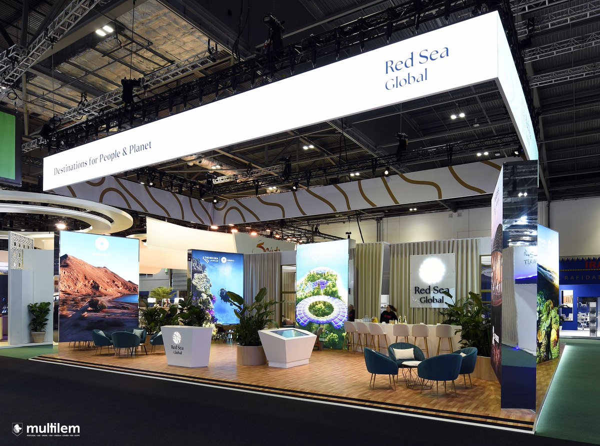 ExhibitMems's tweet photo. Very proud of our in-house production team who built this amazing stand at #WorldTravelMarket2022 #eventprofs #standcontracters #standcontracterlondon in collaboration with @wearemultilem https://t.co/tBx8YYx50a