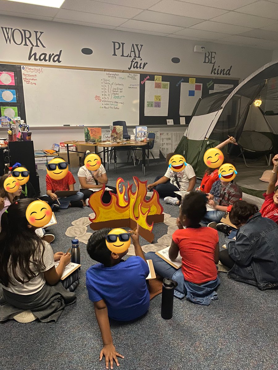 PME_Katyisd's tweet photo. Our 3rd graders @PME_Katyisd were engaged with their teacher-created campsite folktale adventure with their FABULOUS teacher @JTASparky who ensures learning is always fun &amp; filled with https://t.co/83oFDofXMK