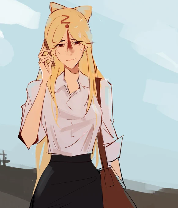 picking her up from work 