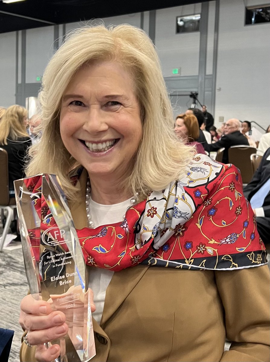 UHpres's tweet photo. Congratulations to VC Eloise Dunn Brice for receiving Byron Welch Award for Lifetime Achievement in Fundraising by AFP—Greater Houston! Very special… we are proud of you!! https://t.co/smmeqrFtwU