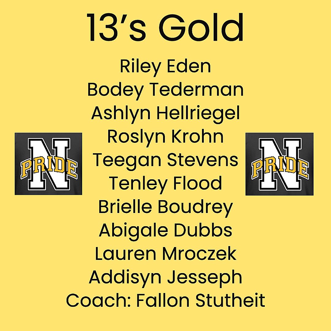 Introducing our 13’s Gold team💪🏼