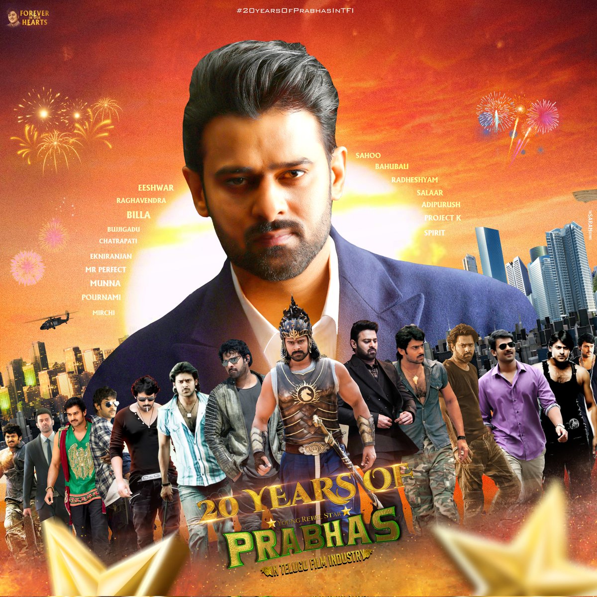 FEROZLOVELYY's tweet photo. #2DecadesOfUnrivalledPRABHAS
#20yearsofprabhasinTFI
#Prabhas 👑 https://t.co/g8oUUDYCBR