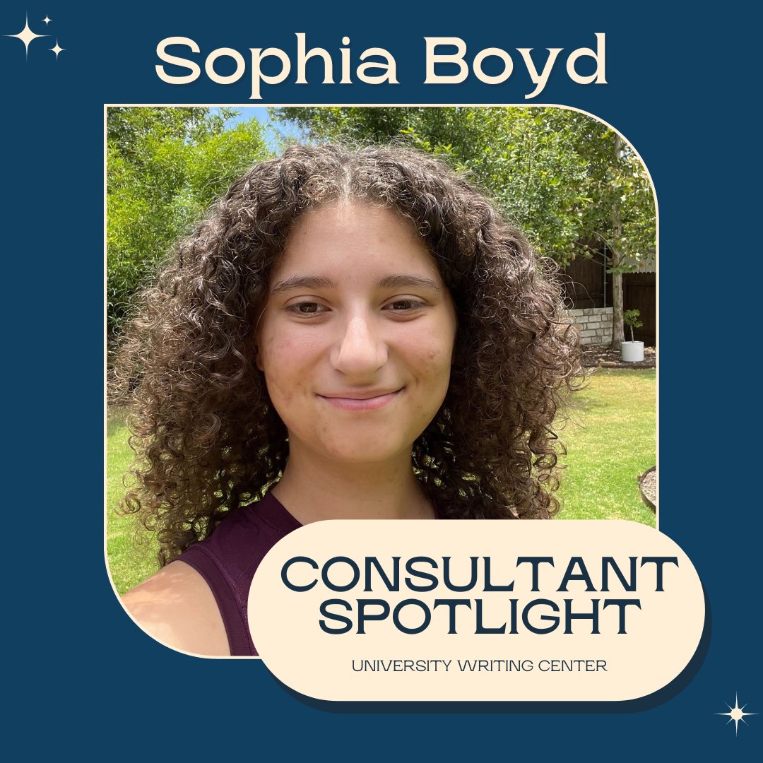 For this weeks consultant spotlight ✨ we are highlighting our amazing consultant Sophia Boyd!
She’s a current 3rd year Linguistics major with a minor in American Sign Language! 🤩