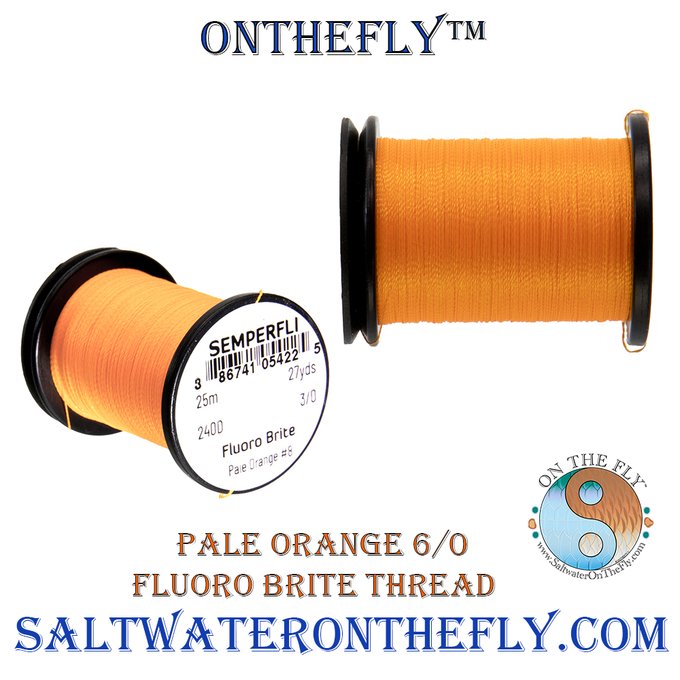 Saltwateronfly's tweet photo. Pale Orange Fluoro Brite 6/0 Thread
https://t.co/XqmnVnunga

:
#saltwaterflyfishing #saltwaterflies #steelheadflies #onthefly #flyfishing #flytying #predatorflies #bassflies #seatrout #intruders #saltwaterflies #dryflies #saltwaterflytying #artofthesport™ https://t.co/MCNnDDF8DL