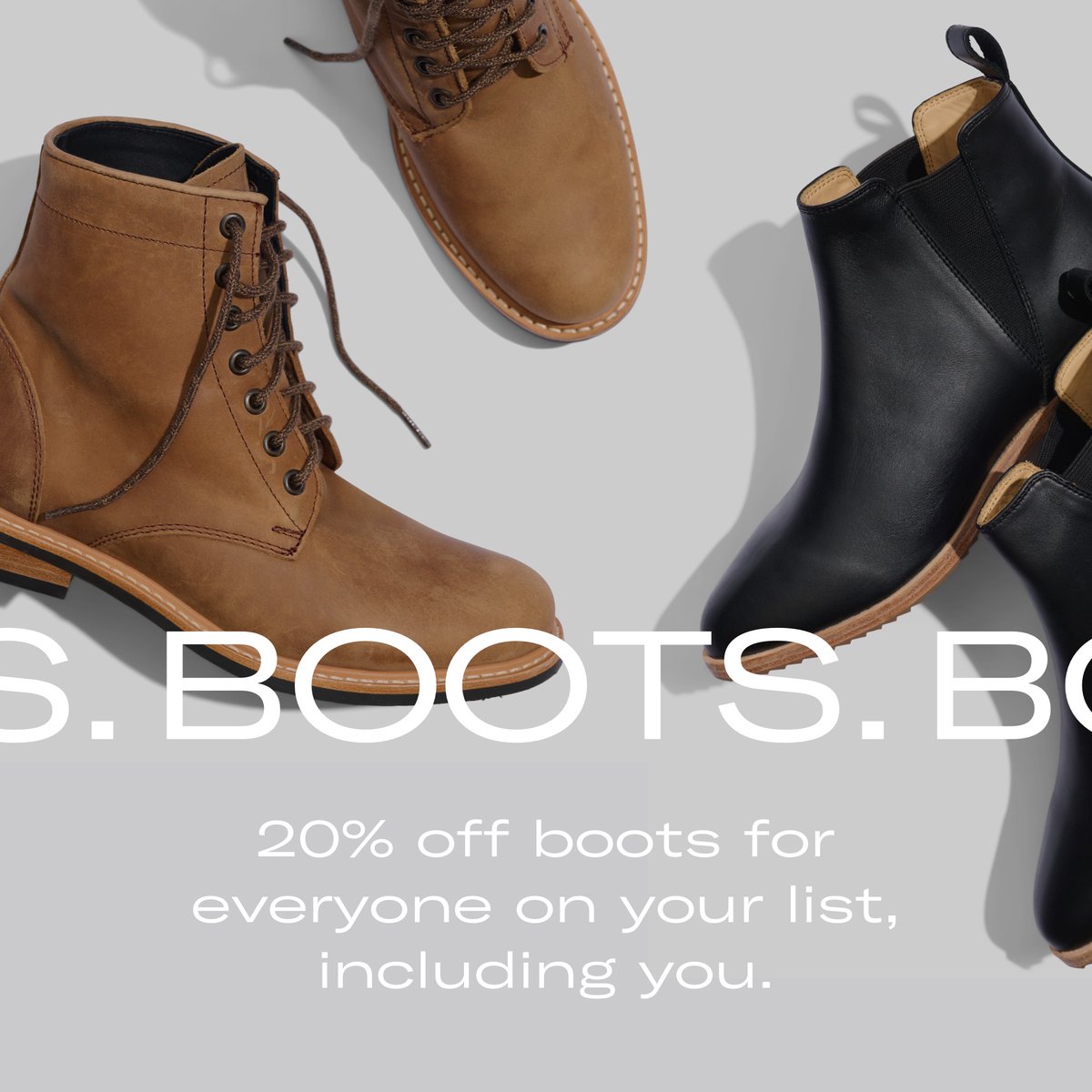 Now through Monday, 11/14, take 20% off boots, plus free shipping on orders over $150. 👀 Use code BOOTS20 at checkout. 👉 nisolo.com