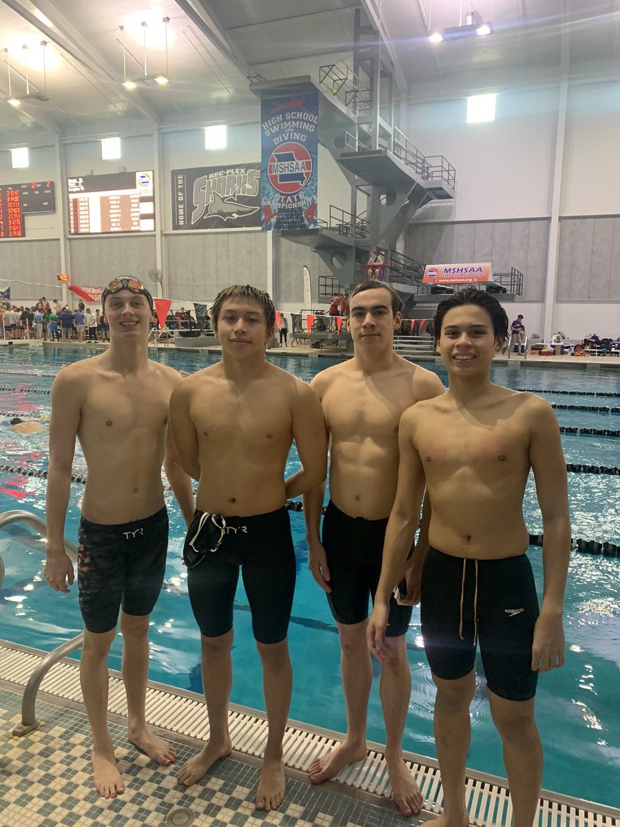 All State Honorable Mention for the 400 Free Relay team of Jamie Franco, David Keightley, Jack Stanley &amp; Raph Realina! <a href="/WeAreParkhill/">WeAreParkHill</a>