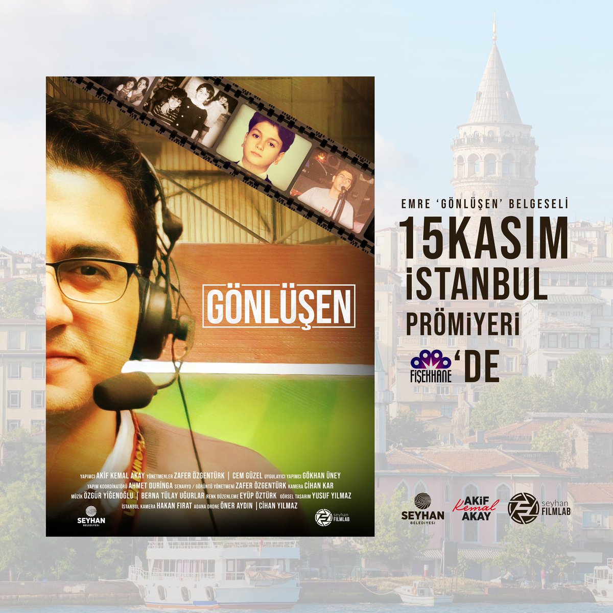 Emre “GÖNLÜŞEN” Belgeseli Prömiyeri 15 Kasım Salı günü İstanbul Fişekhane’de!

#Gönlüşen