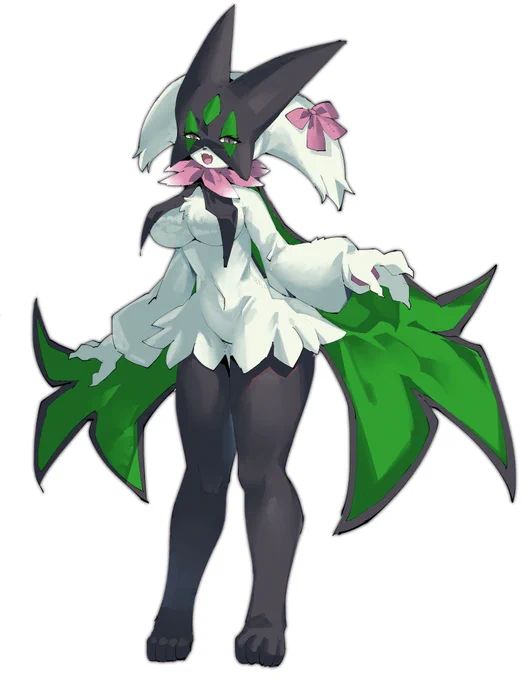 #Pokemon #宝可梦朱紫 #新叶喵 #二ヤオハ 画点美少女 