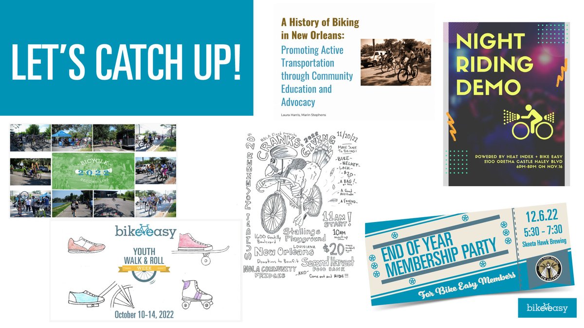 Let's Catch up! Find out what we've been up to the last couple of months! Check our lates blog post
bikeeasy.org/advocacy/its-t…