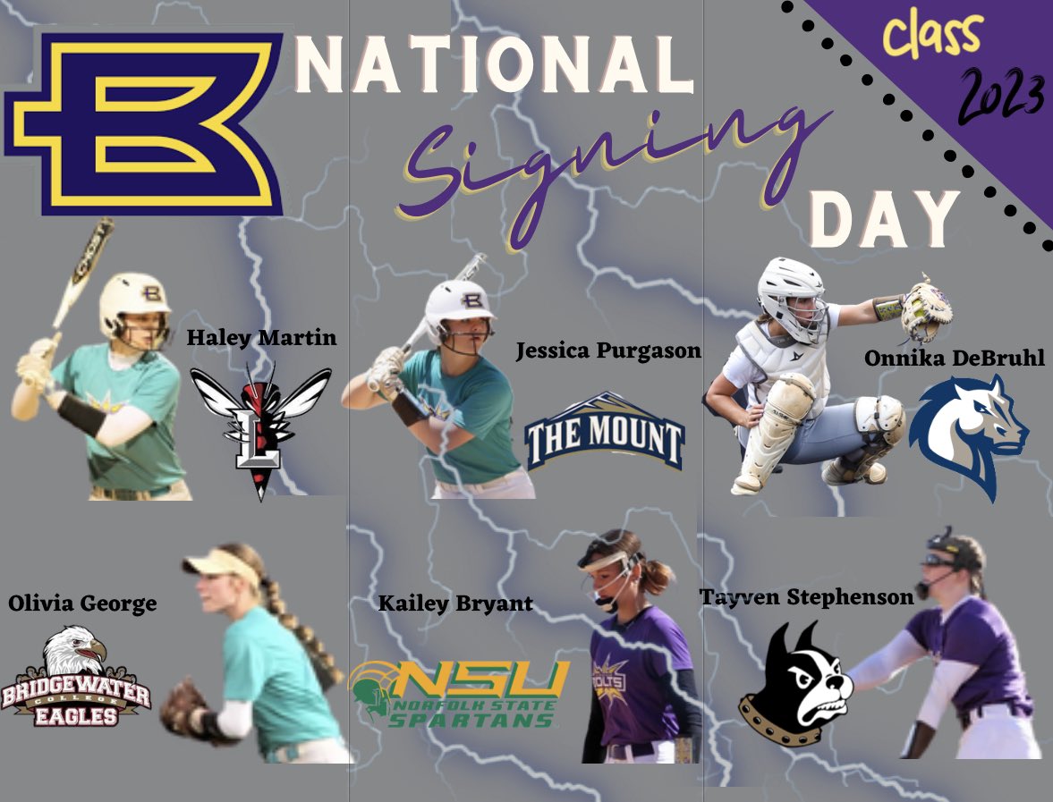 🥳 feeling beyond blessed to have been able to celebrate these 6️⃣ amazing young women this week as they ✍️ to continue their 📚 &amp; 🥎 careers at their next home! 

Thank you 🙏 to EVERYONE who joined us to 💜 and 🎉 our girls!! 

#boltsboom 💜🥎⚡️