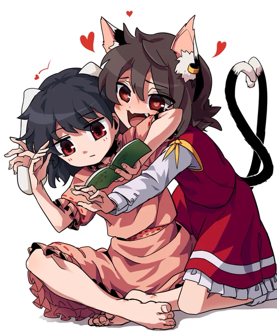 求愛する橙を無視するてゐちゃん#東方project #橙 #因幡てゐ 