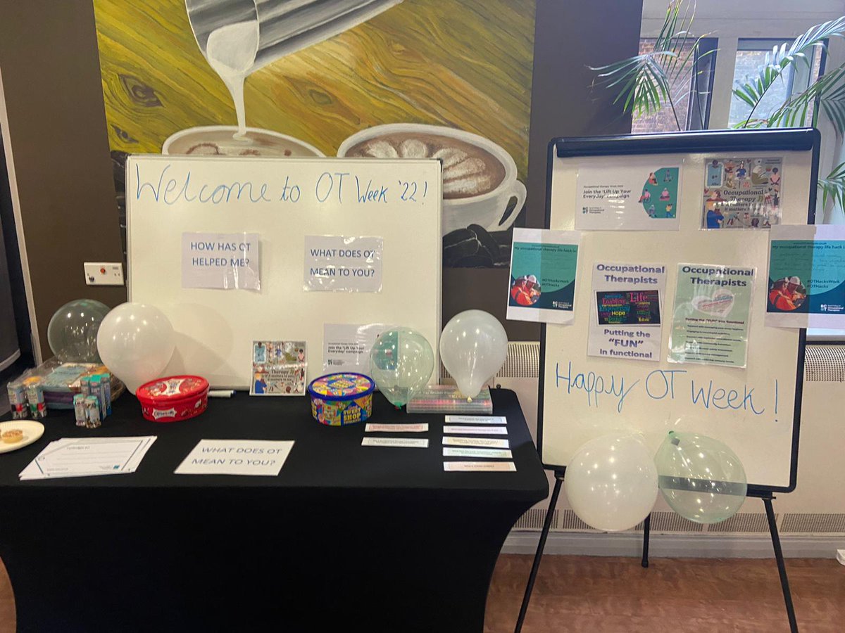 NatalieS_OT's tweet photo. Happy OT week! 💚 lovely to hear service users views on how occupational therapy has helped them #promotingOT #OTweek @Sidrah2811 @benedita_OT https://t.co/iGRtocSowY