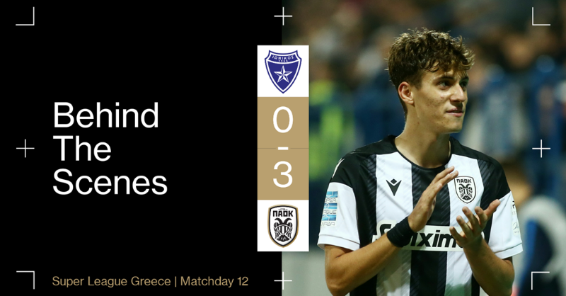 PAOK_FC's tweet photo. #BehindTheScenes Το παρασκήνιο της νίκης επί του Ιωνικού από την παρακάμερα του #PAOKTV #IONPAOK #slgr #video