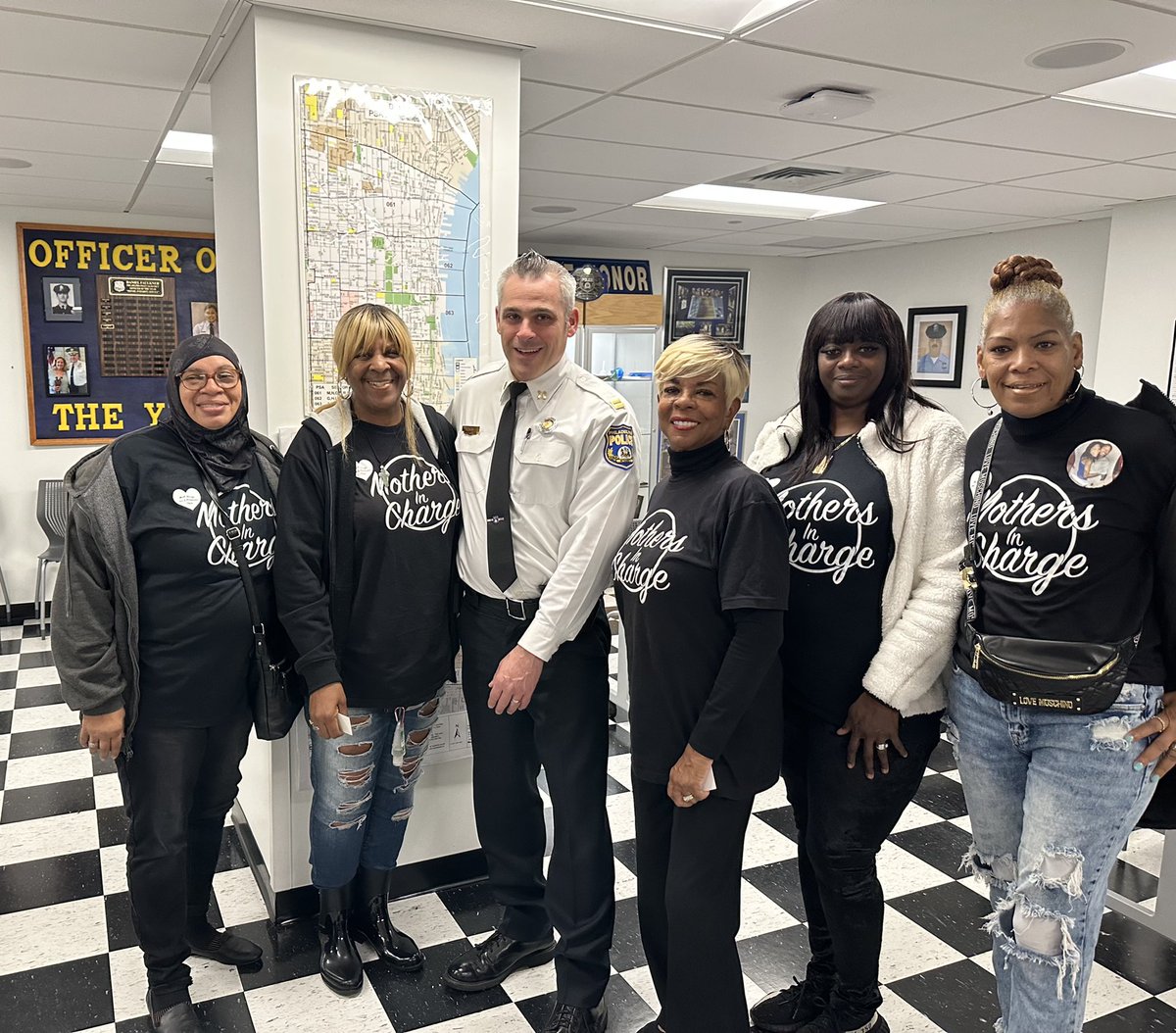 It was wonderful meeting the amazing women of Mothers in Charge,  who brought the officers of the 6th and 9th district cake and coffee. We appreciate them sharing their stories. They are truly an inspiration.