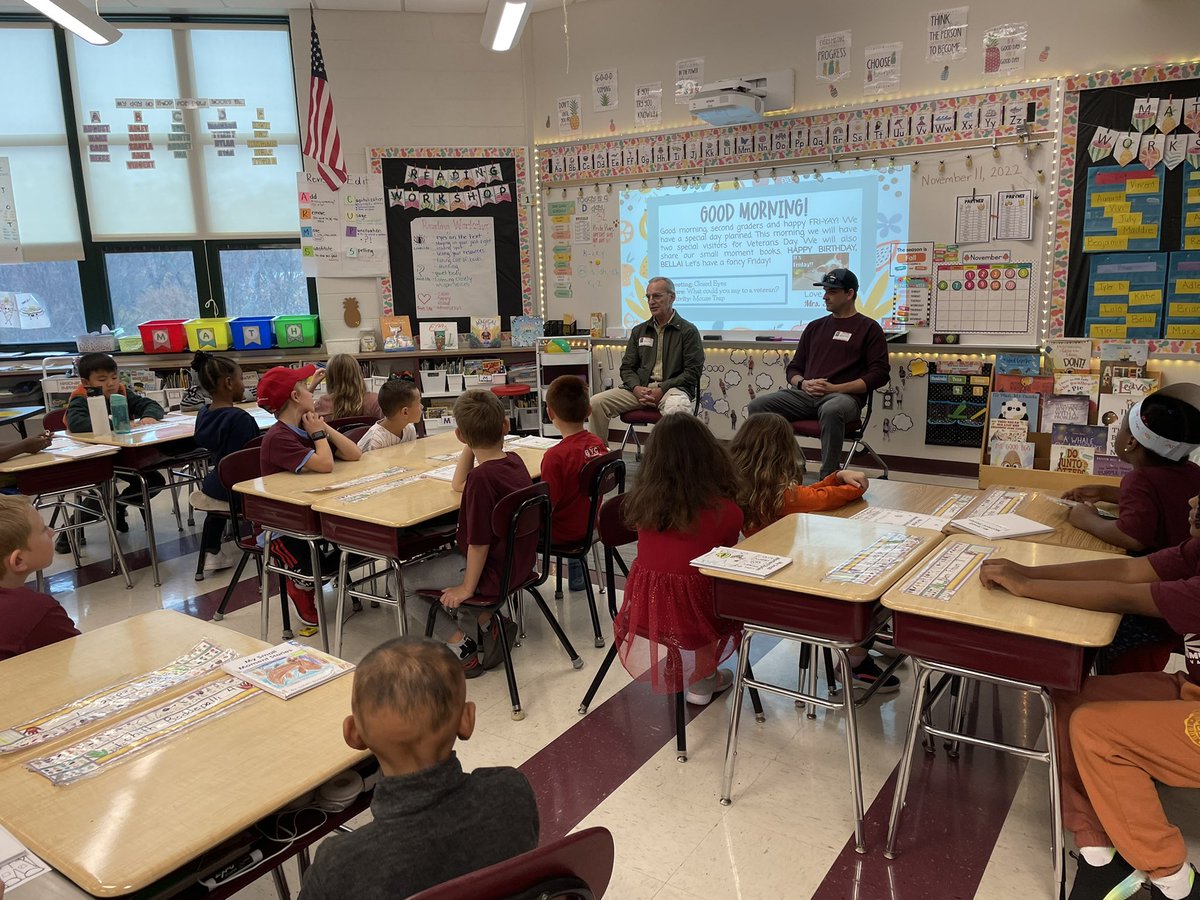 We had some very special Veterans come in to talk with our class today. Thank you to all Veterans for your service! 🇺🇸 #gvfeeling <a href="/ConcordGV/">Concord Elementary</a>