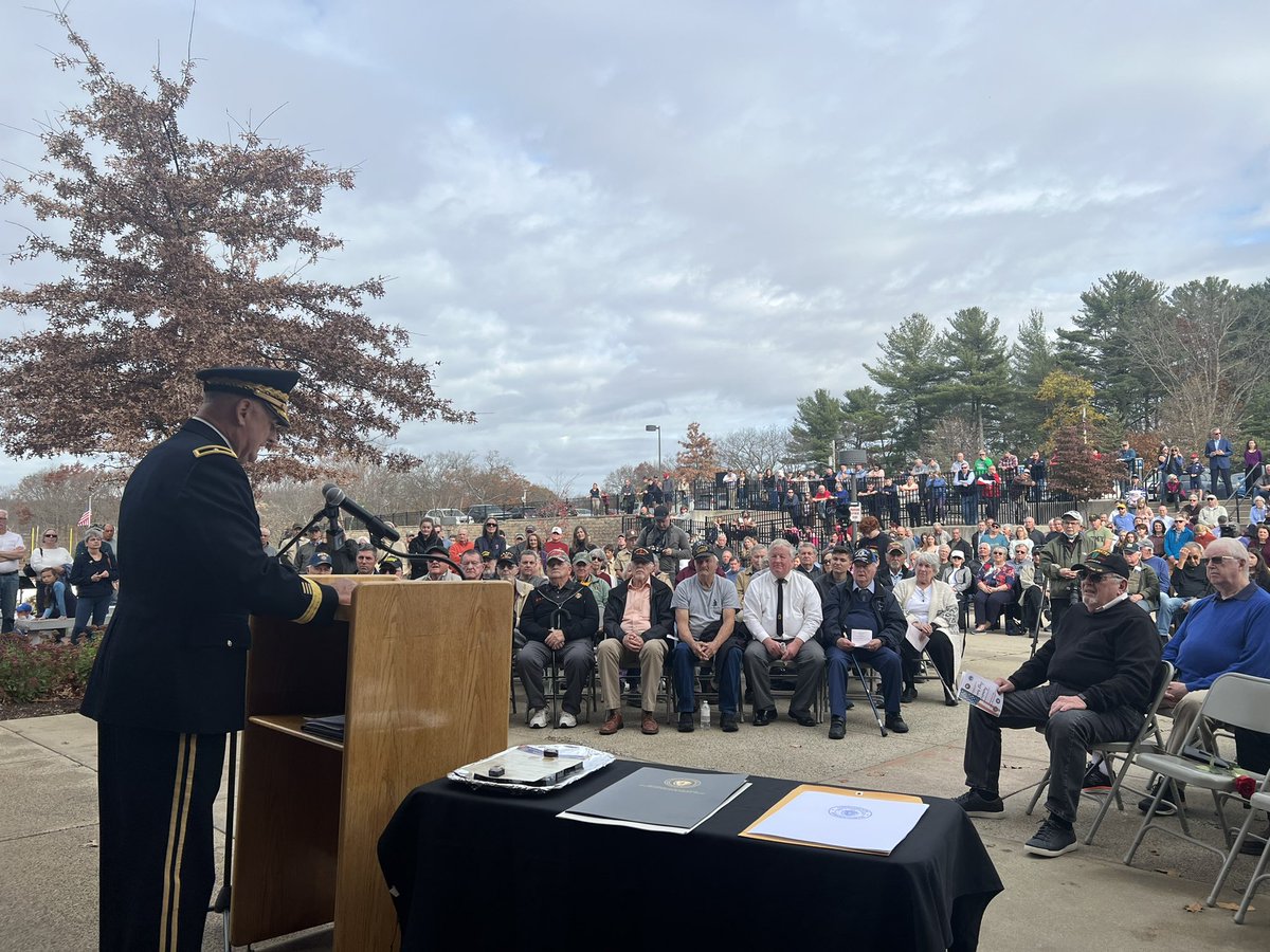 Thank you to everyone who attended the incredible ceremony at Reading Memorial high school today. We heard moving stories and felt love and pride for all the Veterans present.￼￼ Thank you for your service.