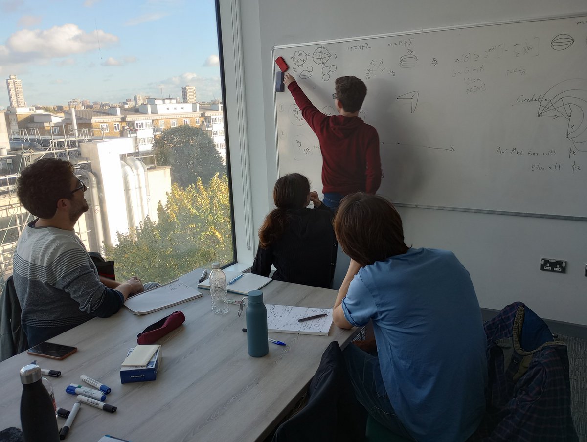 robert77johnson's tweet image. Our combinatorics group held a small workshop with colleagues from @LSEMaths and @MathematicsUCL .
Really fun to get together and do maths with friends, old and new! Hopefully the beginning of some fresh collaborations too.