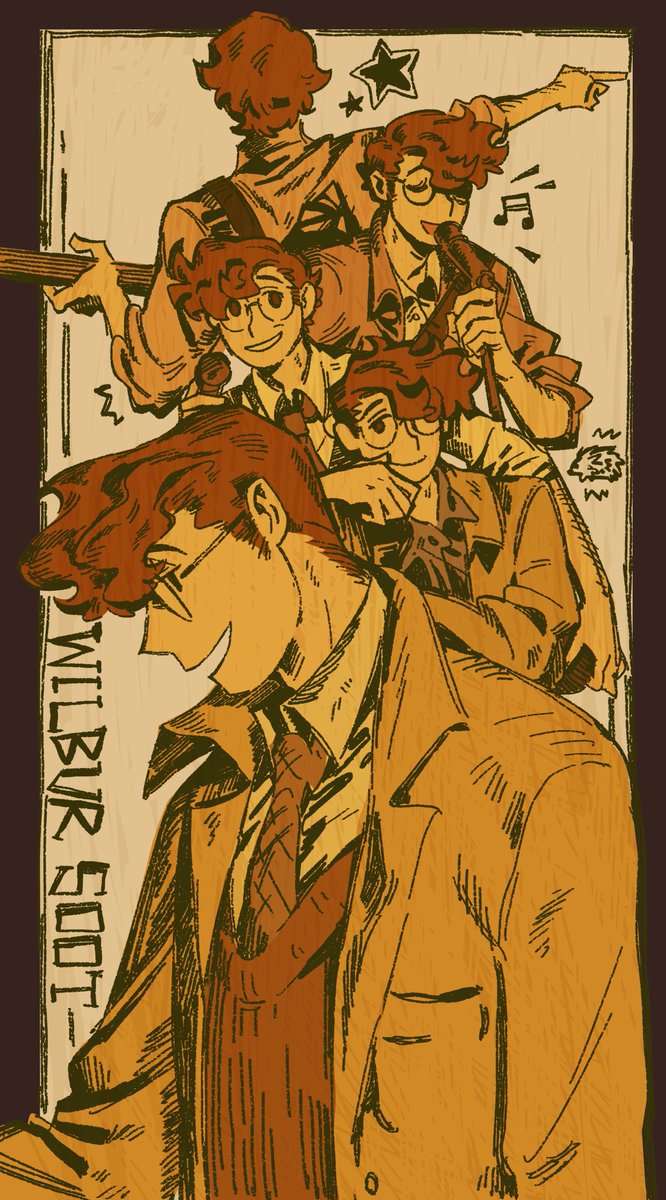 PeecoA's tweet image. 🦔🎸
（谢谢版画系的朋友）（？）
#wilbursootfanart