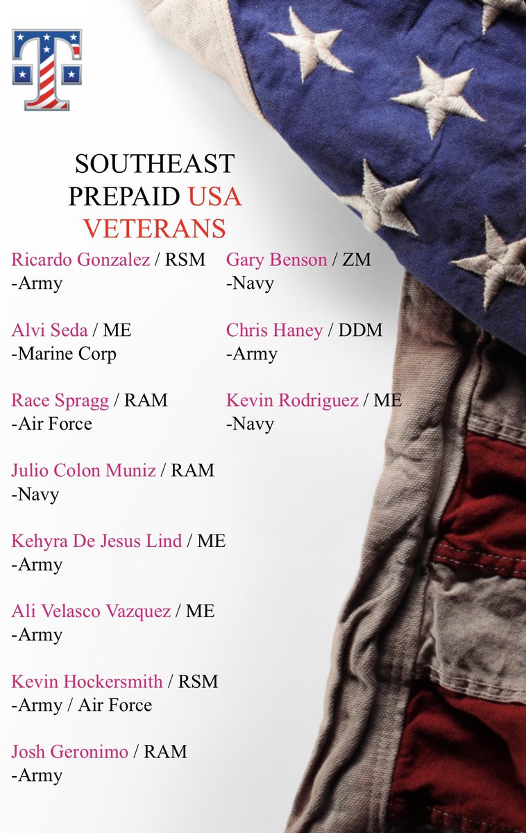 TonyCBerger's tweet image. Happy Veterans Day from the Southeast and a Huge THANK YOU to all our Veteran employees! 🇺🇸 #MobilizeForService @AnnieG_FL @thayesnet