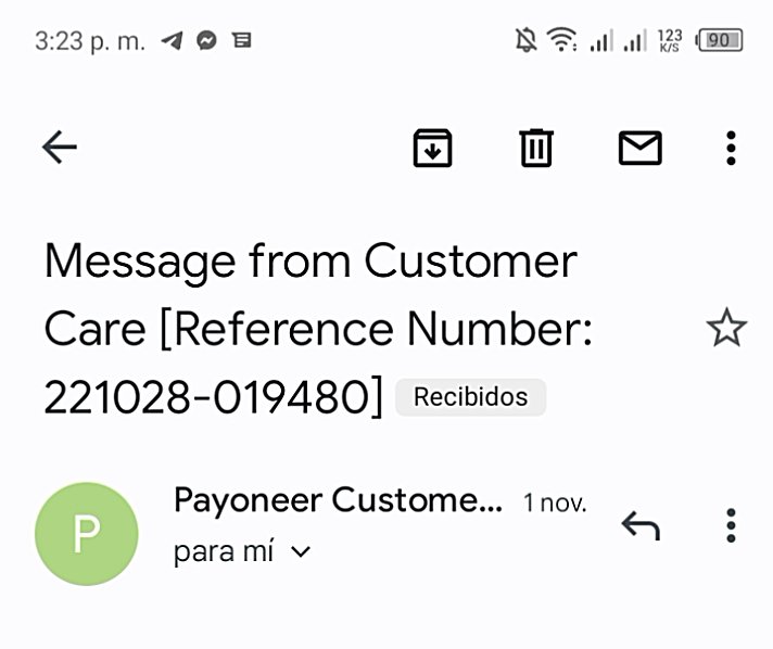 Vicblancog's tweet photo. From November 1 I have reported arbitrary transactions, and literally provided all details possible, all of that, and support said is filled tis dispute in 1 business day, so today is 10th so more of 1 week for that? Are you serious? @Payoneer_Help @Payoneer please proceed!!! https://t.co/sl64gHXXFX