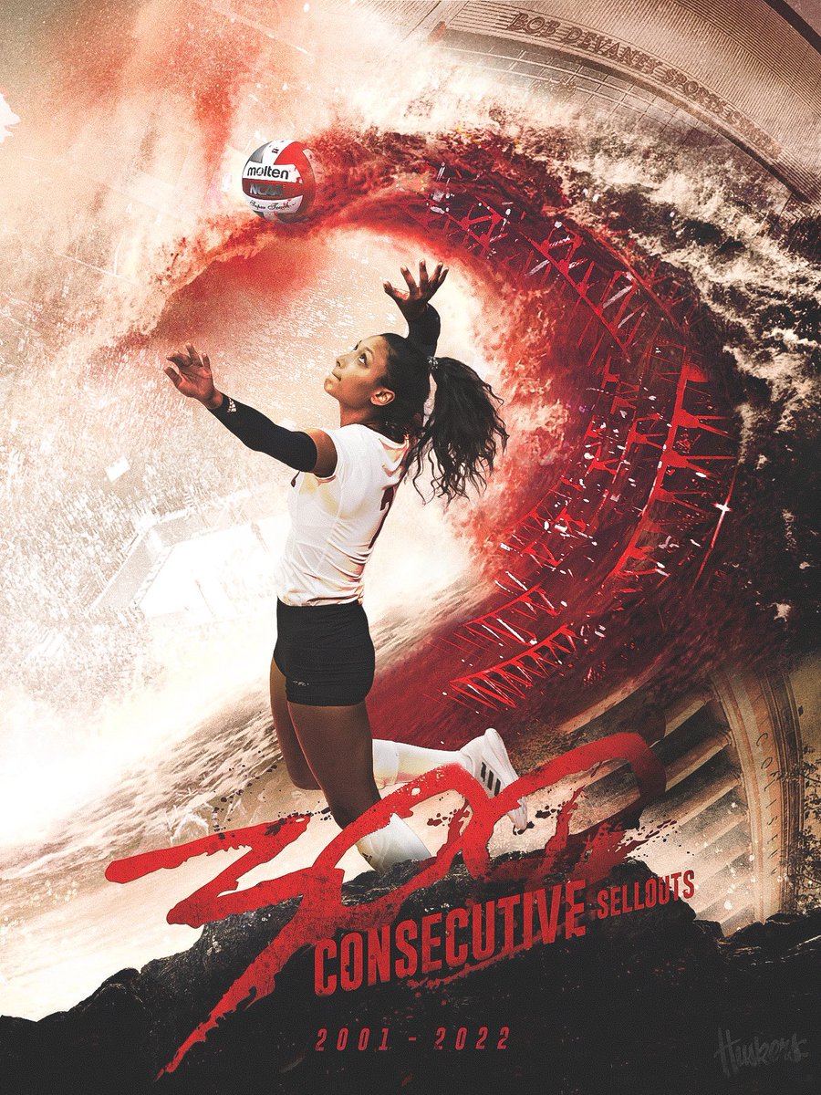 ‣ 2 venues
‣ 21 years
‣ 1,811,915 fans

→ 300 consecutive sellouts ←

THIS. IS. HUSKER VOLLEYBALL.