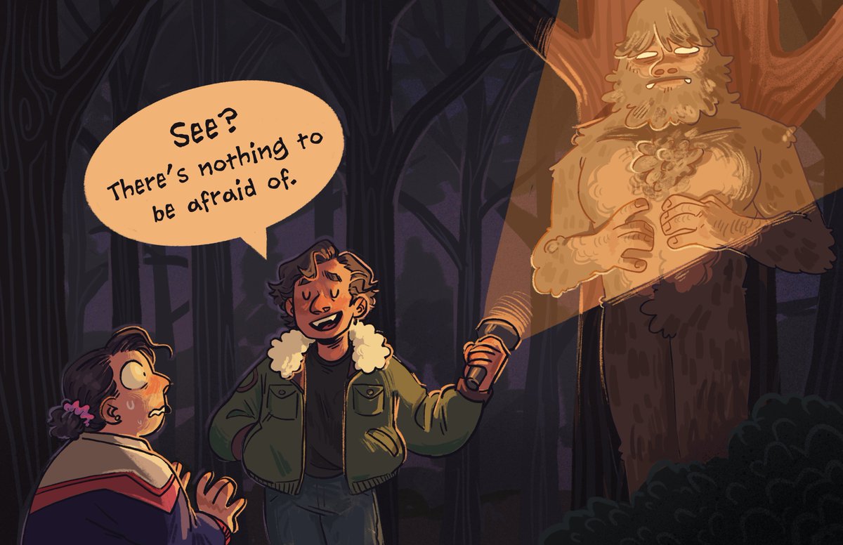 AMsketches's tweet image. Hi I&apos;m Magnus! I&apos;m a trans illustrator, comic artist + bookbinder making work about the supernatural, monsters, and lgbt love 💕 #ArtistOnTwitter 

🐺 magnusvdm.com
🌕 ko-fi.com/amvdm
🌲  magnusvandermarel@gmail.com