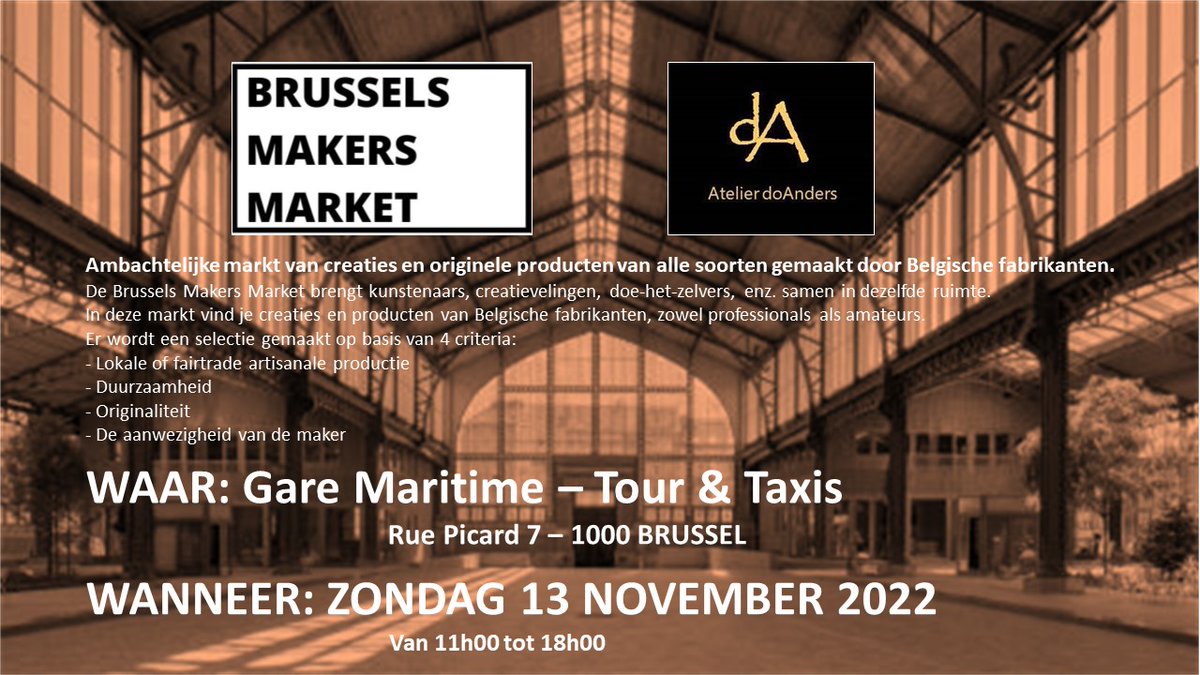 LudoHoudenaert's tweet photo. Check out "Atelier doAnders" at the Brussels Makers Market !
https://t.co/HT8l1Pww9s
#new #trendy #design #fashion https://t.co/LarcgcM3kI