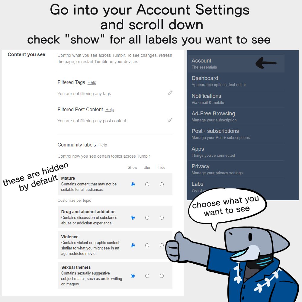 DUKE_of_ASH's tweet photo. Have you considered joining Tumblr but don't know where to start? Here's a guide on how to tweak settings to get the best experience you can. (1/3) https://t.co/szQ2jy2LNa