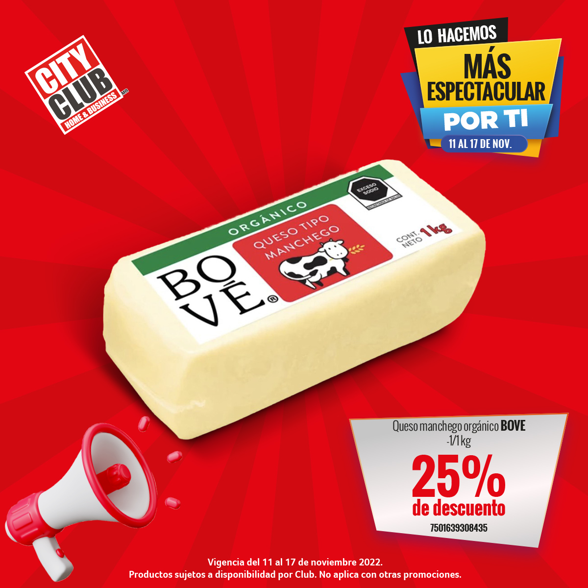 CityClubmx's tweet photo. Ahorra con City Club ✅ en queso brie rueda PRESIDENT y BOVE, pechuga sin hueso chilena congelada 🍗, ravioles MEMBER´S CHOICE, salchicha jumbo GREAT y margarina IBERIA 🤩. Conoce nuestros productos. 👉 https://t.co/EHrpOruH7M #CityClub #Salchicha #Queso #Margarina #PechugaPollo https://t.co/YDm3GPupCF