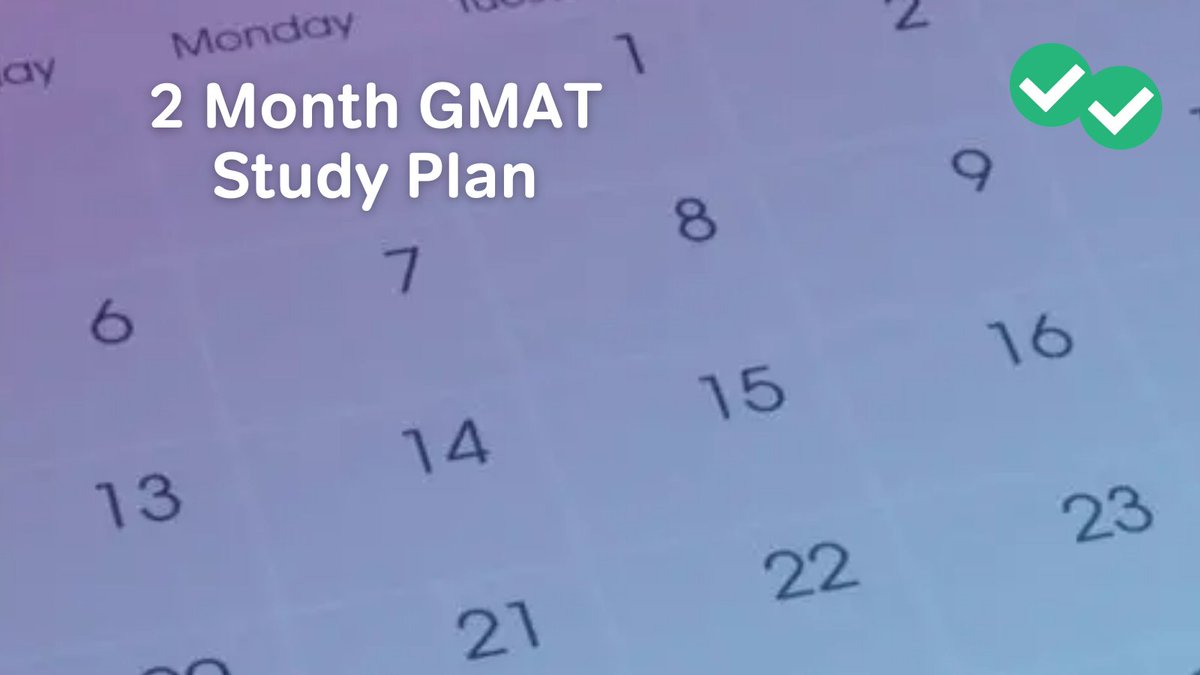 Need a 2 month #GMAT study plan? Magoosh's experts have put together a comprehensive guide with everything you need to ace test day!
bit.ly/3rkDJQE