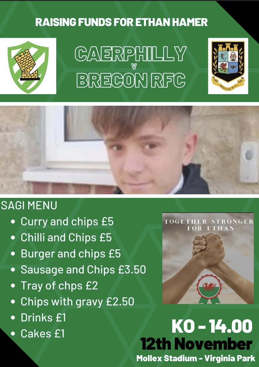 Amazing prizes and check out the menu…we can do this folks 💚🤍💙💛