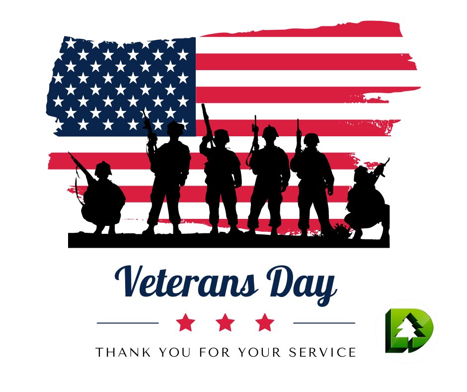 DavisForestry's tweet photo. Thank you to all the brave men and women who served our country. The DDK team salutes you on this Veterans Day! https://t.co/Q1QVr7PVN5