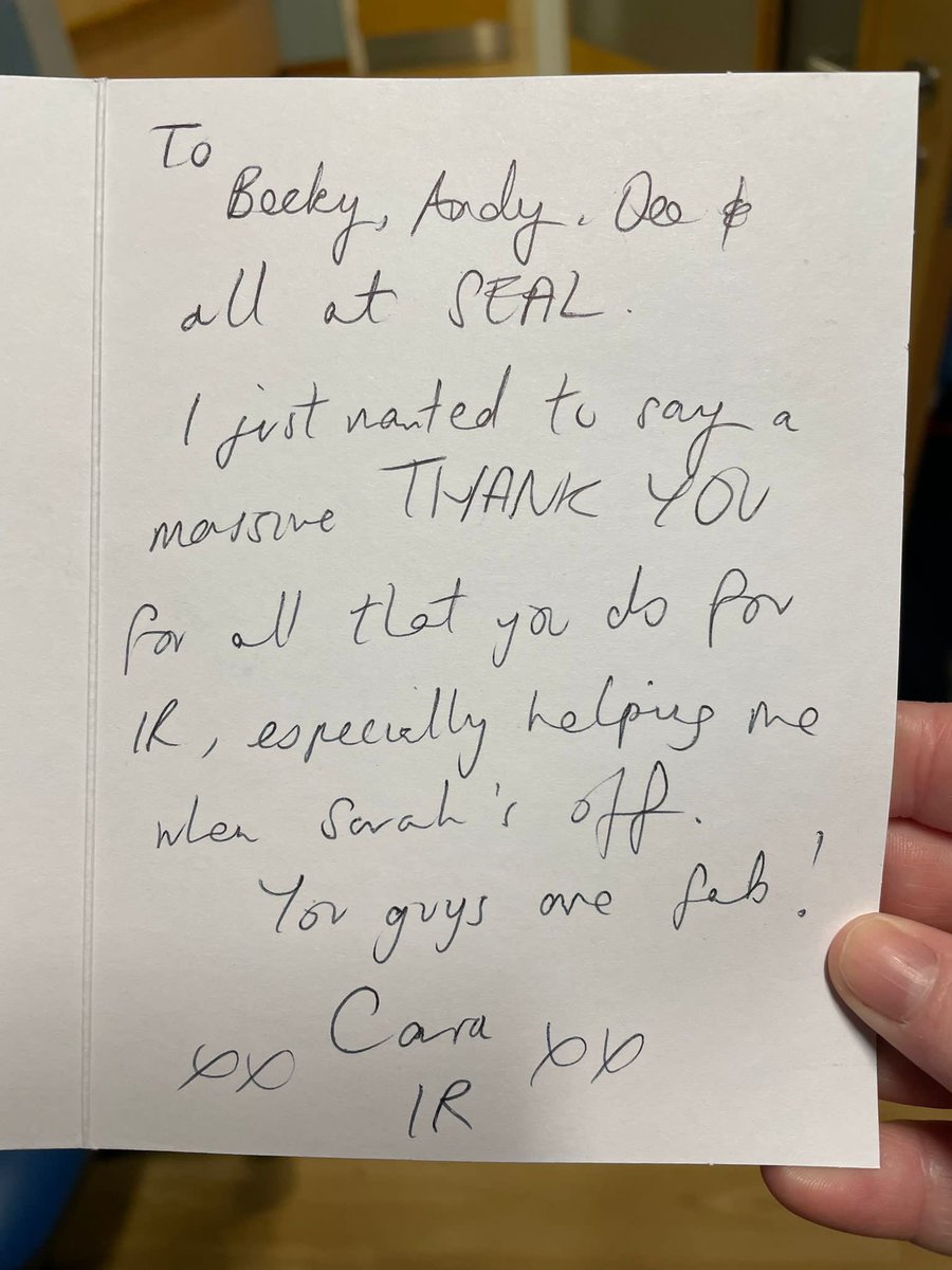 Fab pressie off another department today, we always aim to help on seal!