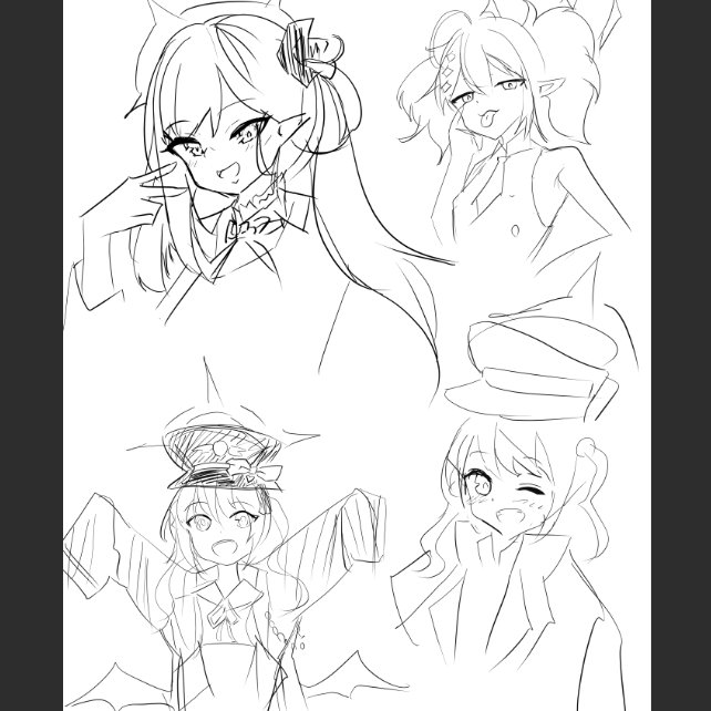 次のskebを概ね終わらせて寝かせる段階になったので好きなのを描き散らしてる 