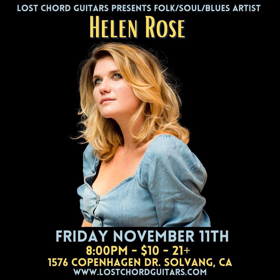 Friday night live music in #Solvang catch Helen Rose and her band! 8pm
