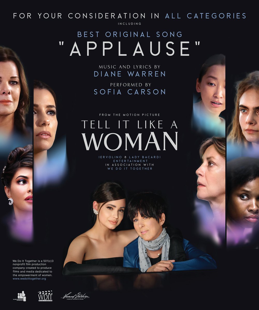 For Academy Award Consideration…APPLAUSE🤍

<a href="/Diane_Warren/">Diane Warren</a> <a href="/WDITogether/">We Do It Together</a>