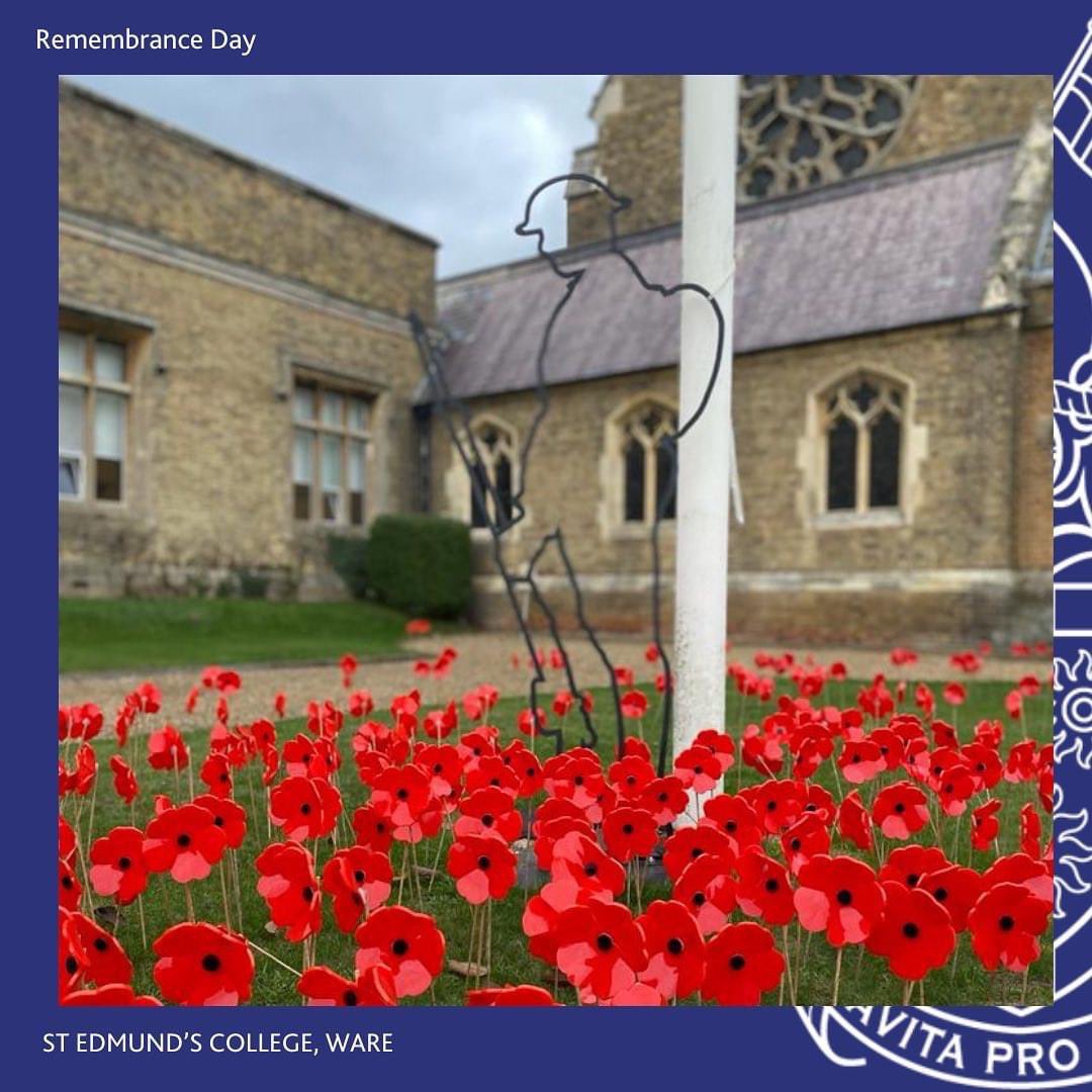 A very moving remembrance service today. Many thanks to the CCF, Noah for superb playing of The Last Post and beautiful singing from Cantores #WeWillRememberThem